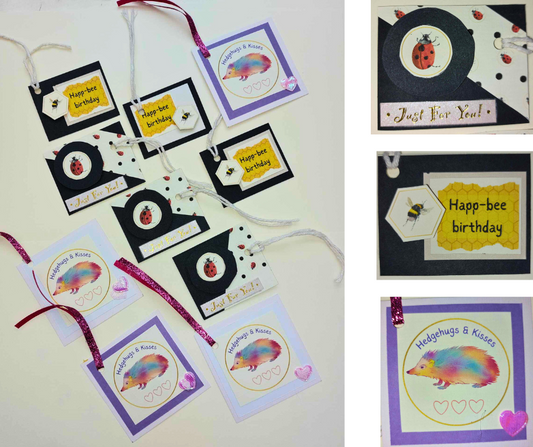 LucyRose Handmade at Rosies Garden set of 10 gift tags